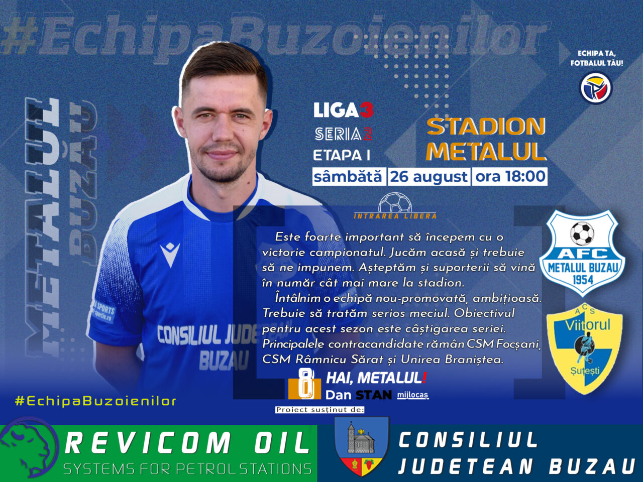 DAN STAN: TREBUIE SĂ CÂŞTIGĂM LA DEBUT