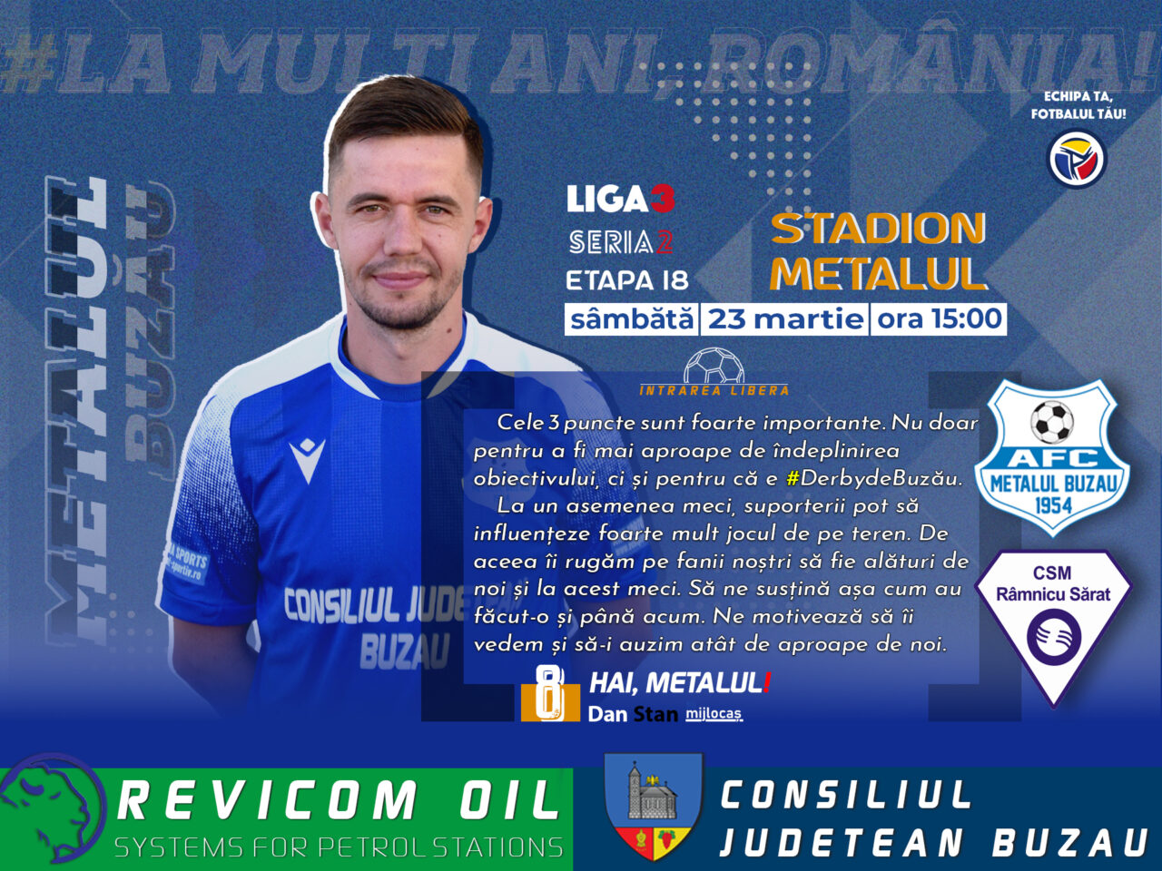 URMEAZĂ #DERBYDEBUZĂU