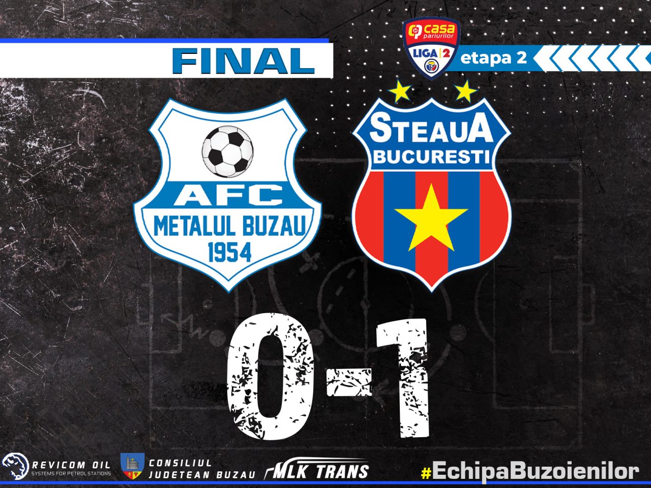 METALUL BUZĂU – STEAUA 0-1