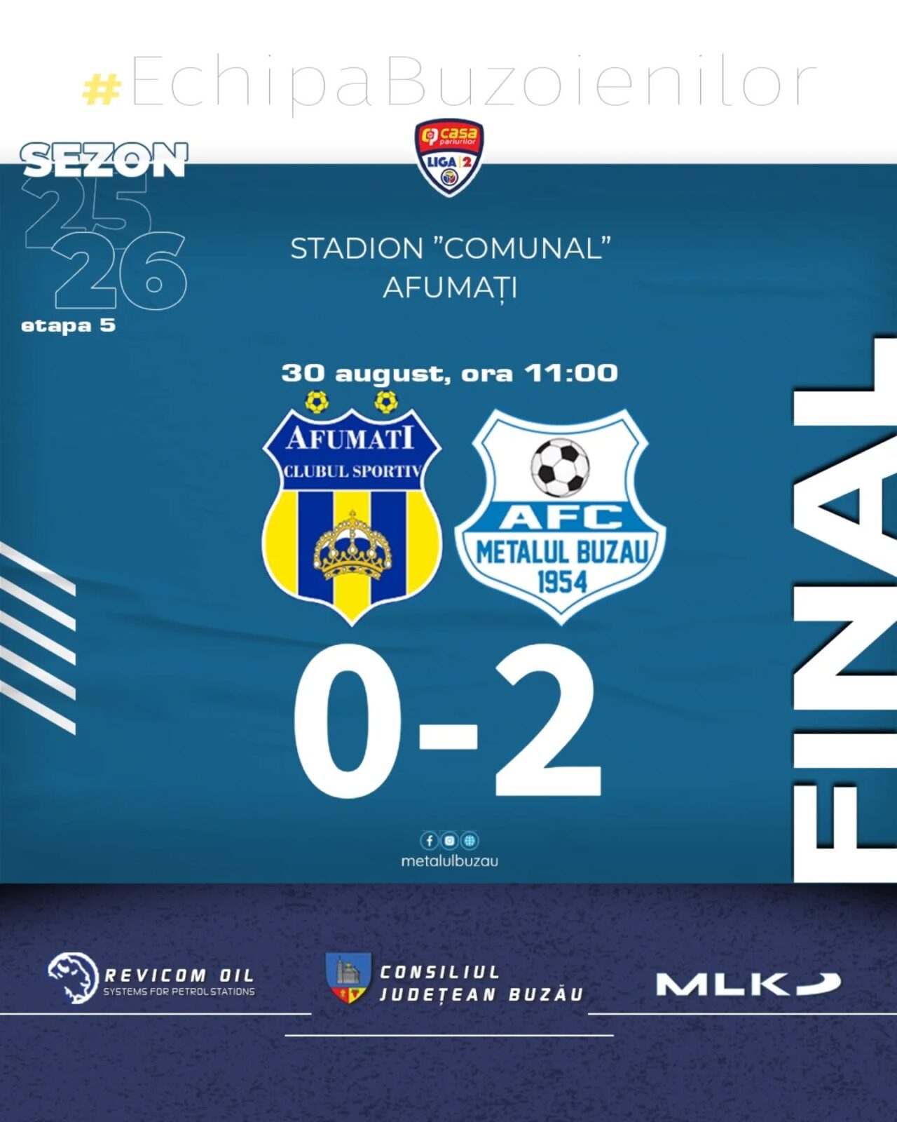 VICTORIE LA AFUMAŢI