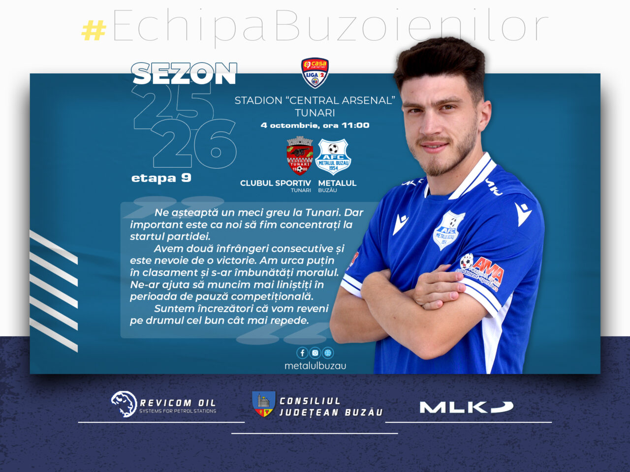 ESTE NEVOIE DE VICTORIE