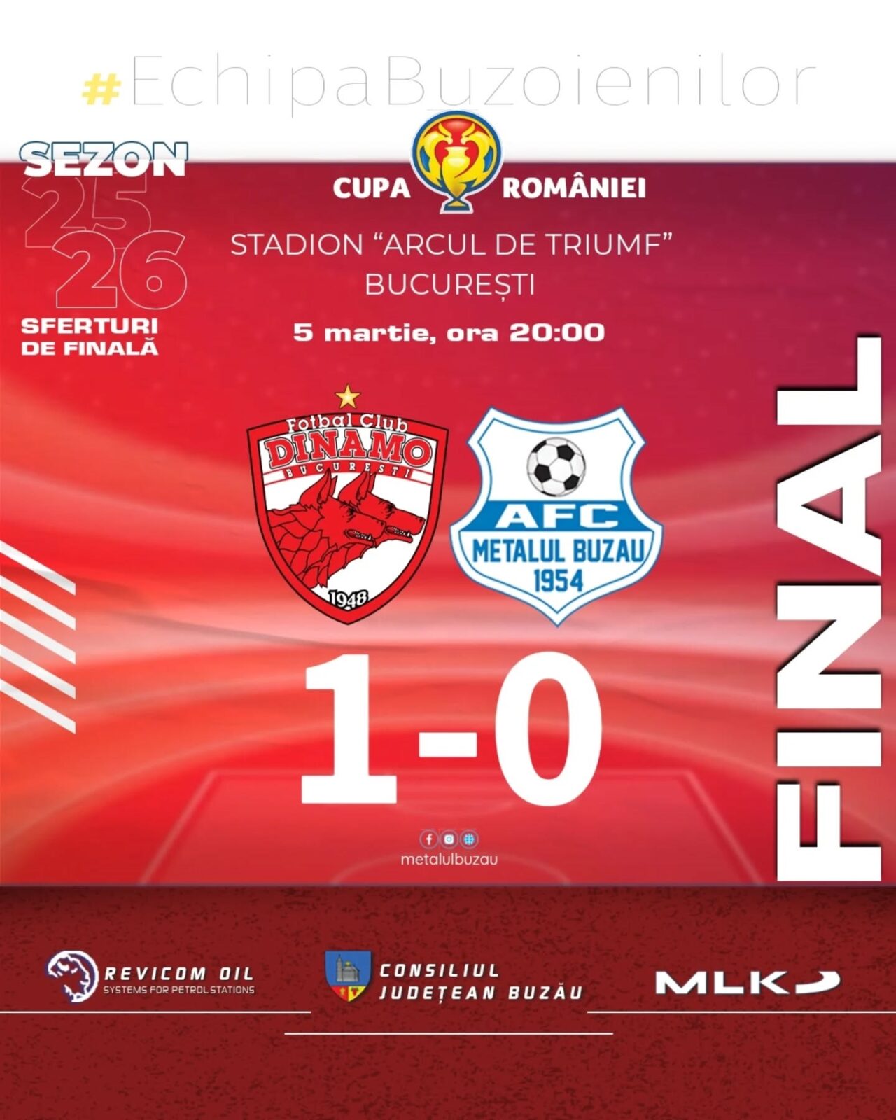 FINAL DE DRUM ÎN CUPA ROMÂNIEI